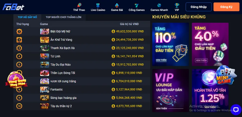 Giới hạn nạp tiền 789pp
